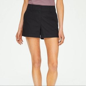 NWT LOFT Black 4” Cotton Shorts